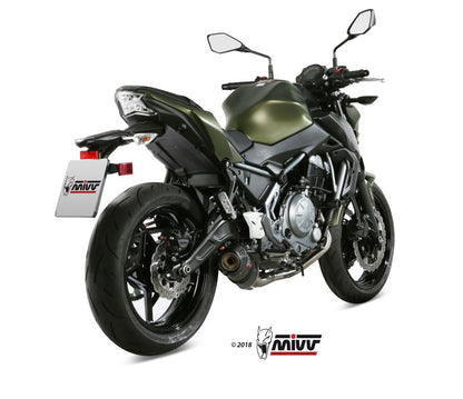 Mivv Systeem Met Oval Carbon Kawasaki Ninja 650 / Z650 '23- (2 Lambdas)