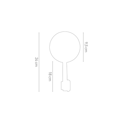 Stuureindspiegel model Classic Handle Chaft
