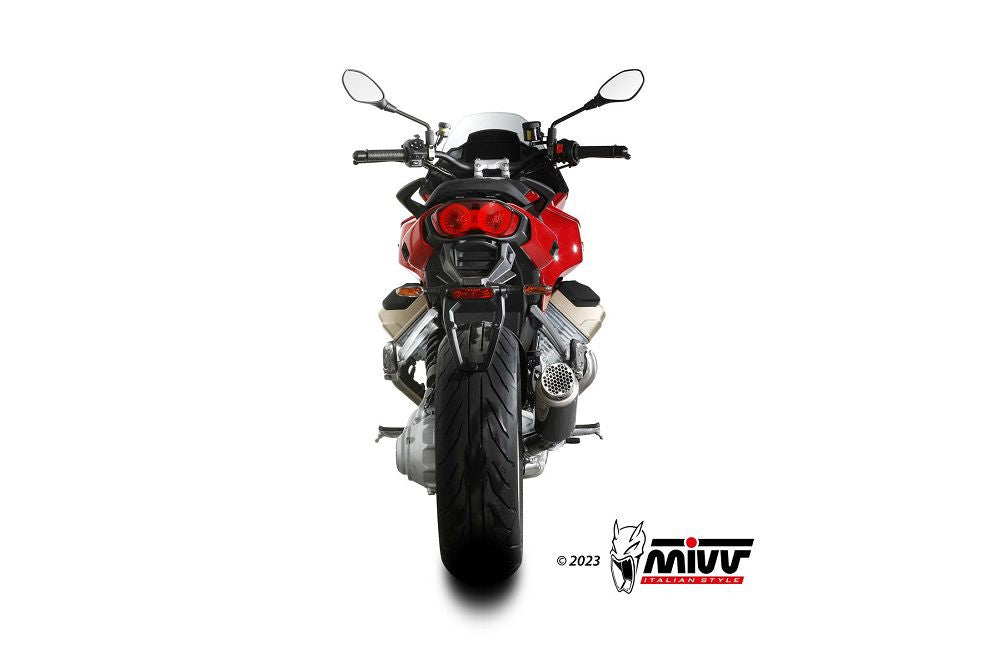 MIVV Uitlaat - Moto Guzzi V100 Mandello 2022-2023 - GP PRO - Carbon / Titanium