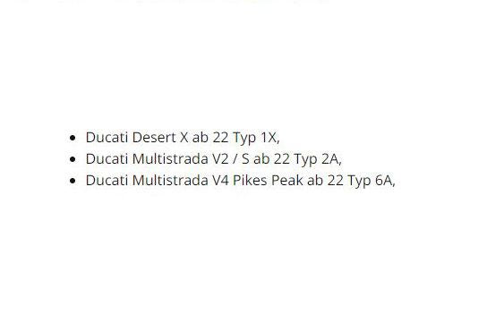 Verstelbare Flex Voetsteunen Achterzijde 22Mm Mizu Ducati Multistrada / Desertx '22-