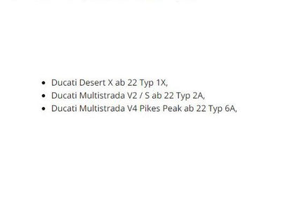 Verstelbare Flex Voetsteunen Achterzijde 22Mm Mizu Ducati Multistrada / Desertx '22-