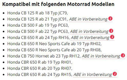 Verstelbare Flex Voetsteunen Achterzijde 33Mm Diverse Honda Modellen