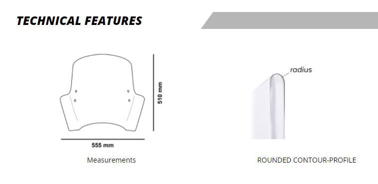 Windscherm Scooter Model T.X. Puig Voor Honda Sh125I / Sh350I '20-