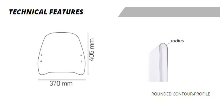 Puig Windscherm - Piaggio Piaggio 1 2022-2026 - Licht Getint / Transparant