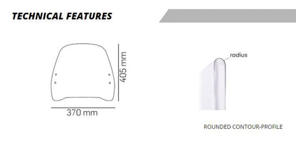 Puig Windscherm - Piaggio Piaggio 1 2022-2026 - Licht Getint / Transparant