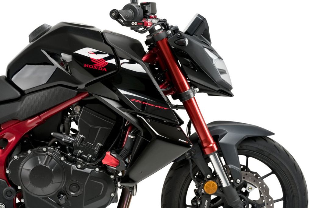 Puig Downforce Zijspoilers - Honda CB750 Hornet 2023-2024 - Mat Zwart / Zwart