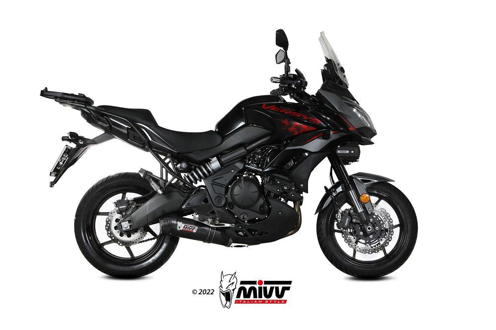 Mivv Systeem Met Oval Black Rvs Demper Kawasaki Versys 650 '21-23