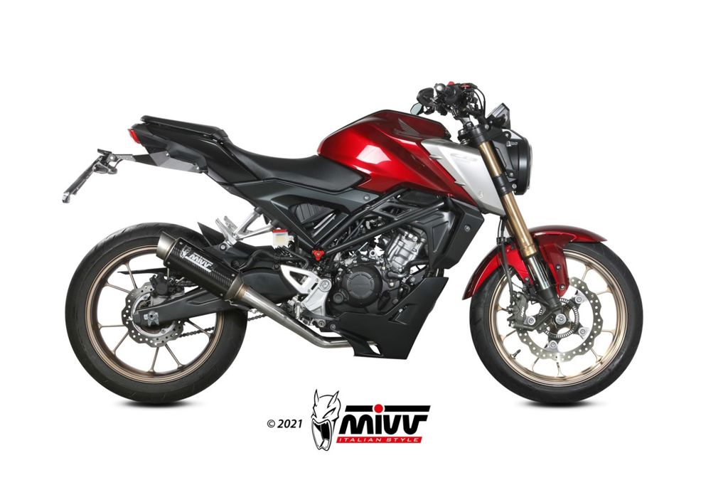 Mivv Rvs Systeem Met Gp Pro Carbon Honda Cb125R '21-