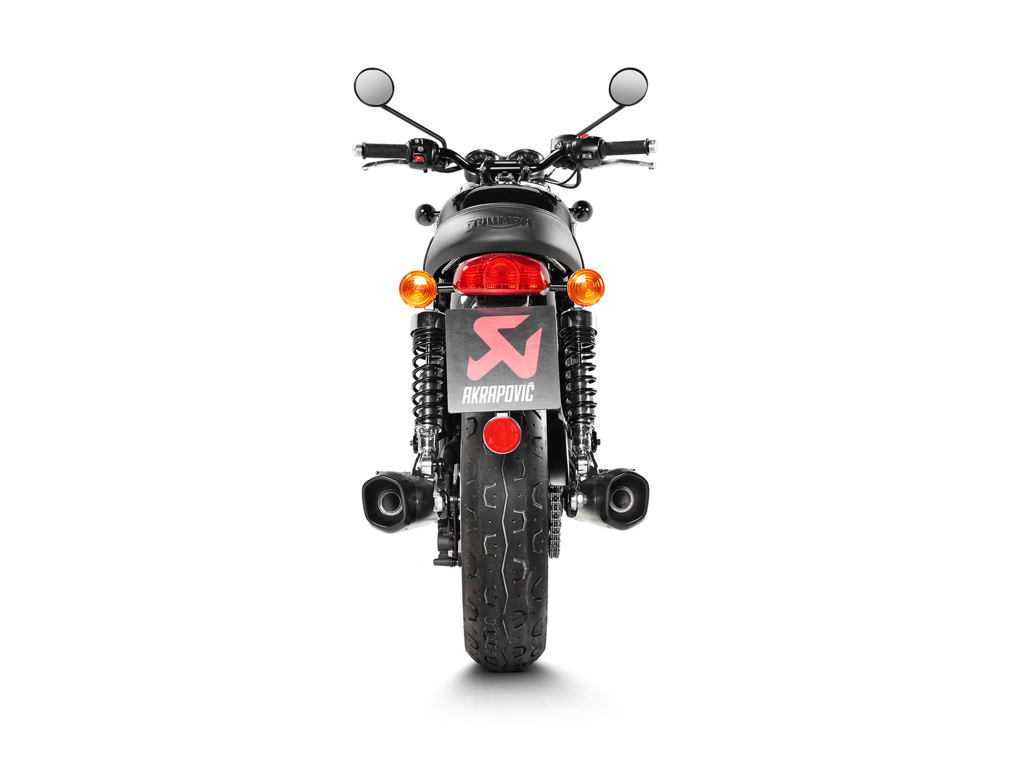 Akrapovič Uitlaat - Triumph Bonneville T100 2017-2020 | Bonneville T120 2016-2020 - Slip-On Line (Titanium) - Motor Accessoires