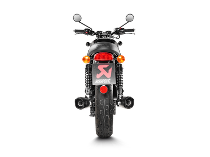 Akrapovič Uitlaat - Triumph Bonneville T100 2017-2 & meer - Slip-On Line (Titanium)