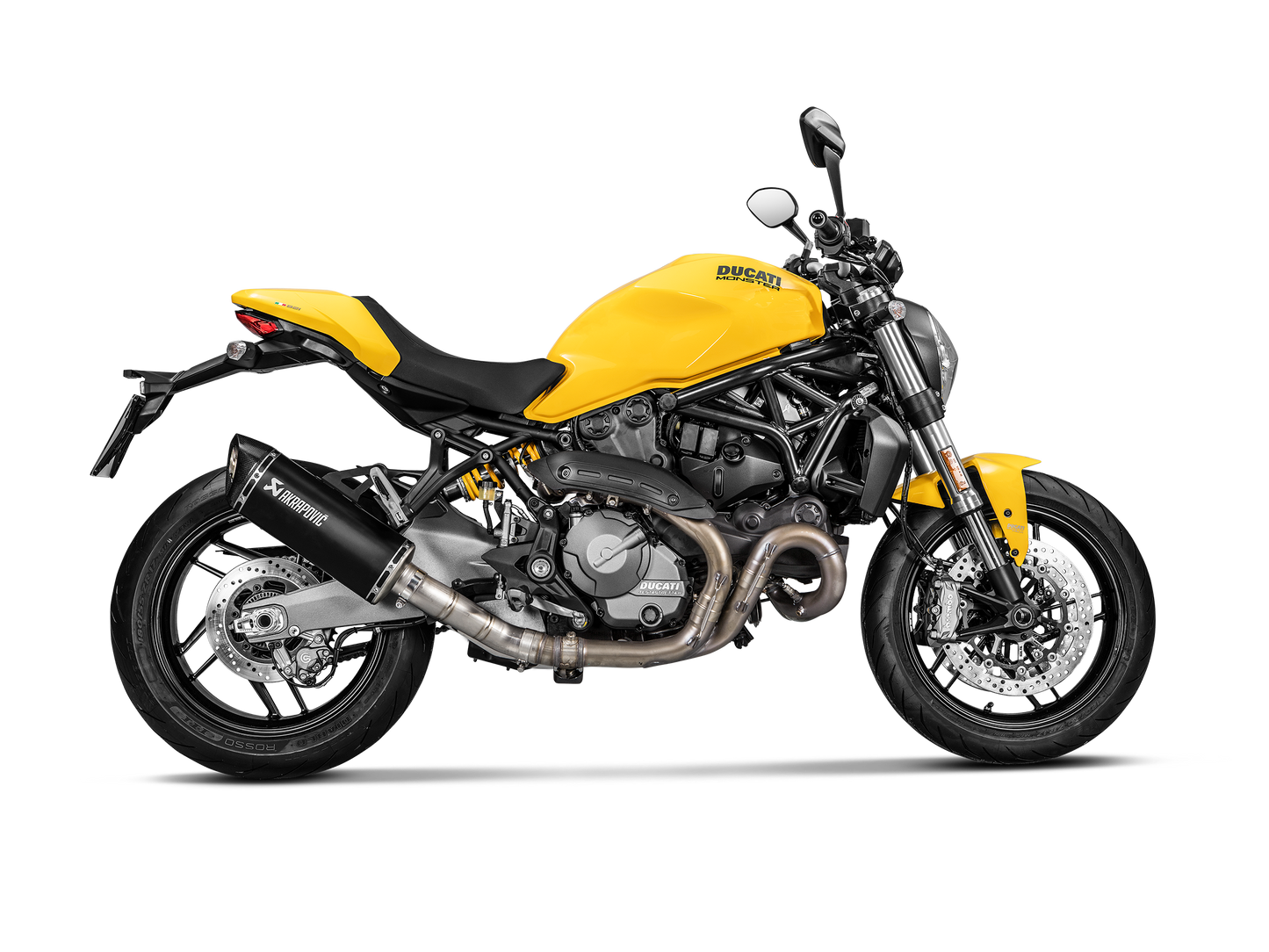 Optionele Akrapovič Uitlaat Accessoires - Ducati Monster 1200 R 2017-2020 | Monster 1200/1200S 2014-2016 | Monster 1200/1200S 2017-2020 | Monster 821 2014-2020 - Link Pipe (Titanium) - Motor Accessoires