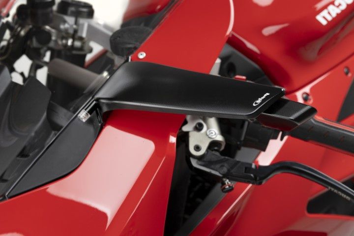 Kuipspiegel Links Model Aileron Zwart Puig Ducati Panigale V2 / V4 '24-