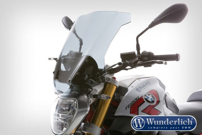 Windscreen R-Marathon High Bmw R1200R Lc - Smoked Grey Wunderlich