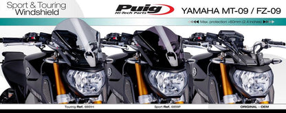 Vervangingsruit Naked Bike Sport Puig Yamaha Mt-09 '14-'16