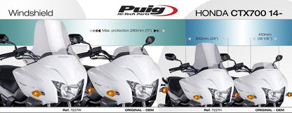 Vervangingsruit Touring Puig Honda Ctx700 '14-