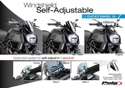 Puig Vervangingsruit - Ducati Diavel 2011-2018 - Naked Bike