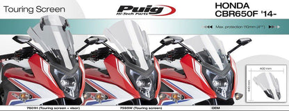 Vervangingsruit Touring Puig Honda Cbr650F '14-