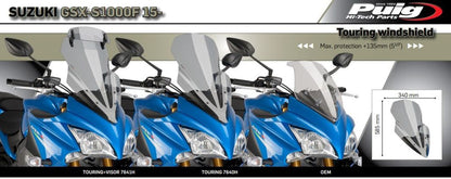 Vervangingsruit Touring Puig Suzuki Gsx-S1000F '15-