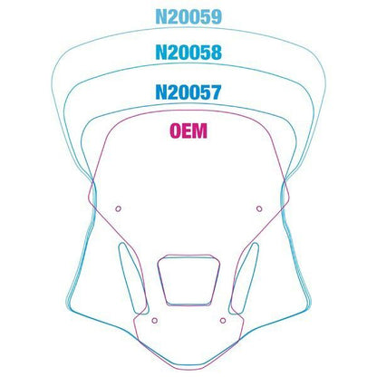 Vervangingsruit National Cycle Vstream Sport Donker Getint Honda Crf1000L Africa Twin '16-19