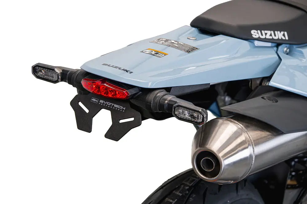Kentekenplaathouder + Rood Achterlicht Evotech Performance Suzuki Dr-Z4S '25-
