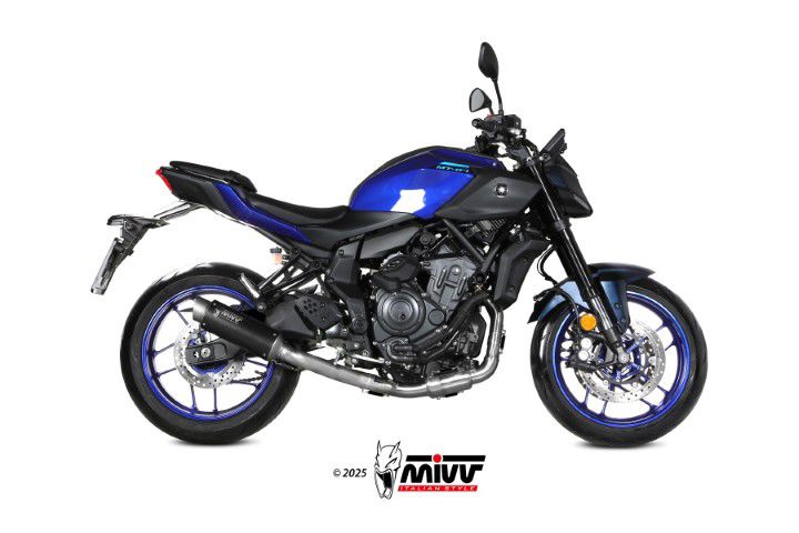 Mivv 2-1 Systeem Met Gp Pro Black Yamaha Mt-07 '25- Goedgekeurd