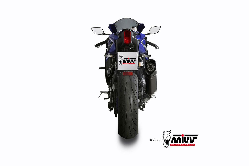 Mivv Systeem Met Sr-1 Zwart Titanium Demper Voor De Yamaha R7 '22-
