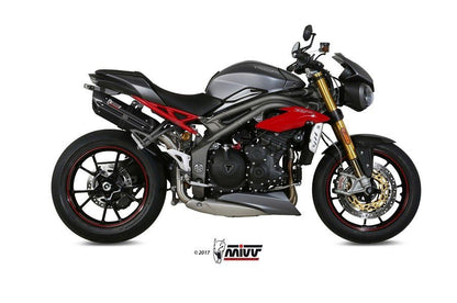 Mivv Suono Steel Black Rvs Dempers (Set Van 2) Triumph Speed Triple 1050 '16-