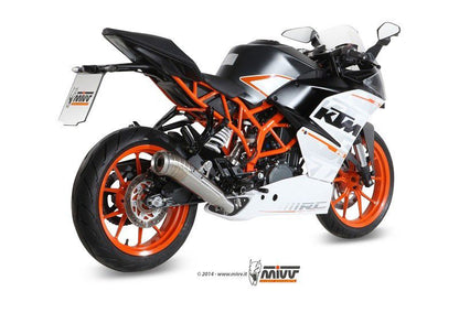 Mivv Compleet Rvs Systeem Met Ghibli Rvs Demper Ktm Rc390 '14-