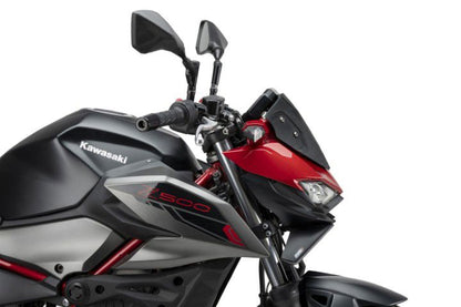 Puig Naked Front Spoiler - Kawasaki Z500 / SE 2024-2026 - Carbon Look / Mat Zwart