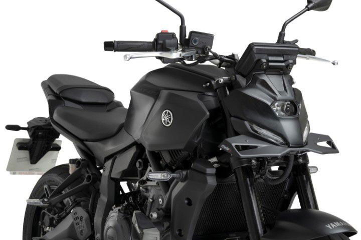 Puig Naked Front Spoiler - Yamaha MT-07 2025-2026 - Zwart / Mat Zwart en meer