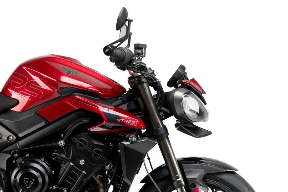 Naked Front Spoiler carbon look Puig voor Triumph Speed Triple / Street Triple