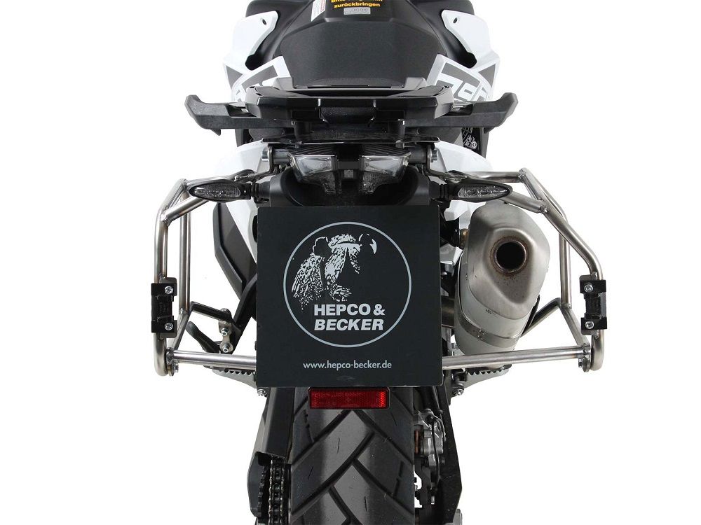 Kofferset Hepco&Becker 'Cutout' Met Rvs Rek En Xplorer Rvs Koffers Ktm 890 Adventure '21-