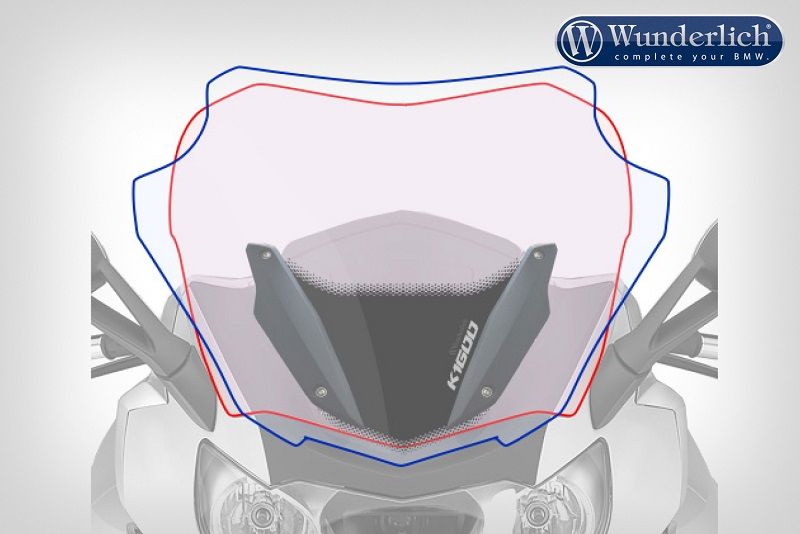 Windscreen Marathon Bmw K1600B/Grand America/Gt/Gtl - Smoked Grey Wunderlich