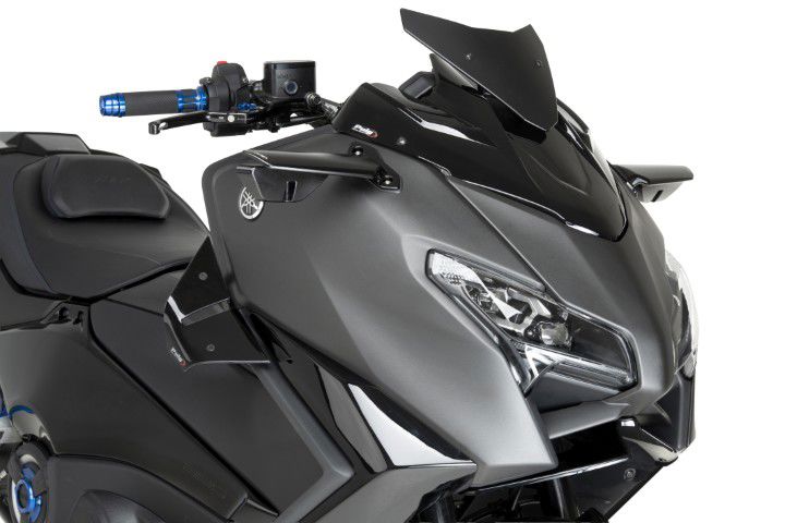 Puig D12 Zijspoilers - Yamaha T-MAX XP560 2022-2026 - Zwart / Mat Zwart en meer