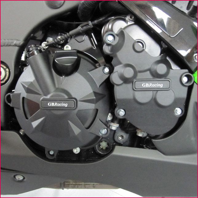 GB-Racing engine cover set Kawasaki ZX10-R 2008-2010 (koppeling, pulse en dynamo)
