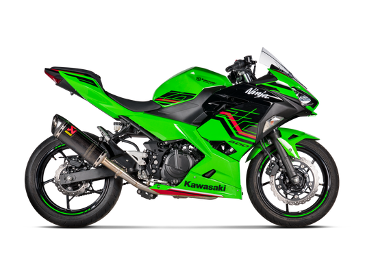 Akrapovič Uitlaat - Kawasaki Ninja 400 2018-2026 & meer - Slip-On Line (Carbon)