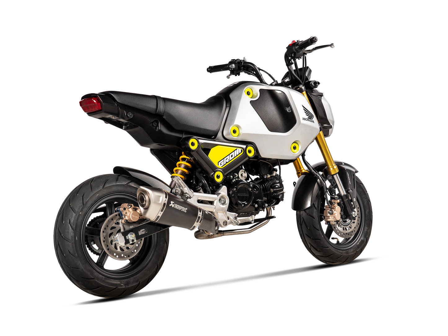 Optionele Akrapovič Uitlaat Accessoires - Honda MSX125 / Grom 2021-2026 - Heat Shield (Carbon) - Motor Accessoires