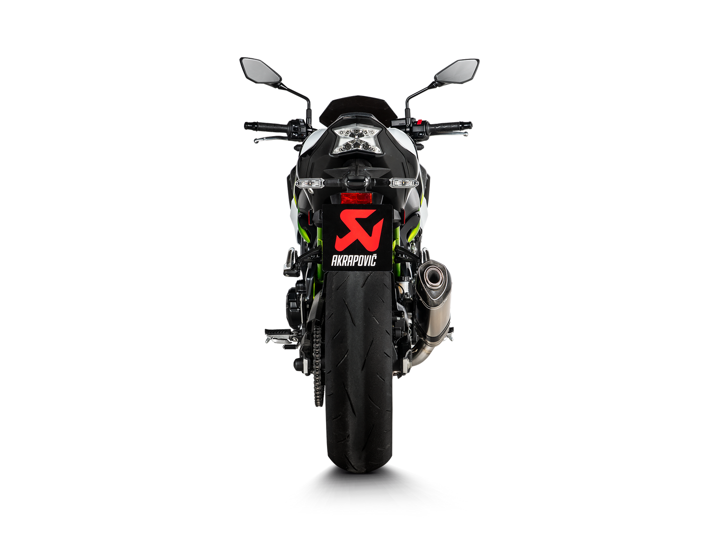 Akrapovič Uitlaat - Kawasaki Z900 2017-2019 | Z900 (A2) 2018-2024 - Slip-On Line (Titanium) - Motor Accessoires