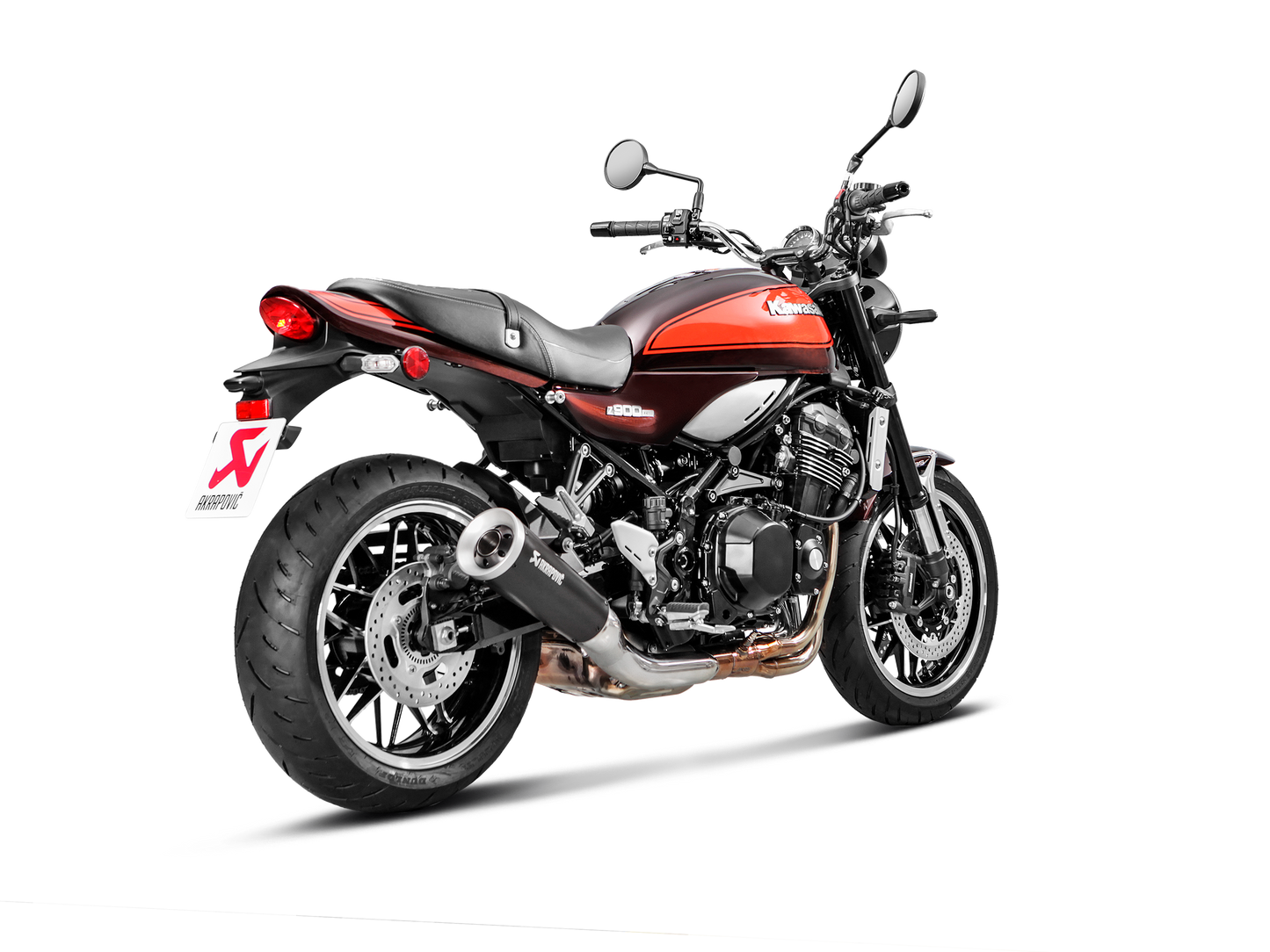 Akrapovič Uitlaat - Kawasaki Z900 RS / SE 2018-202 & meer - Slip-On Line (Titanium)