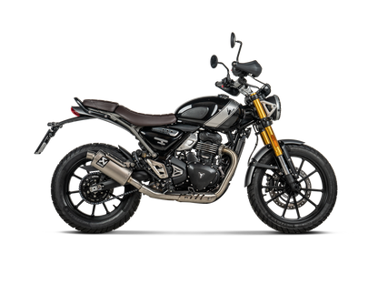 Akrapovič Uitlaat - Triumph Scrambler 400 X 2023-2026 | Speed 400 2023-2026 - Slip-On Line (Titanium) - Motor Accessoires