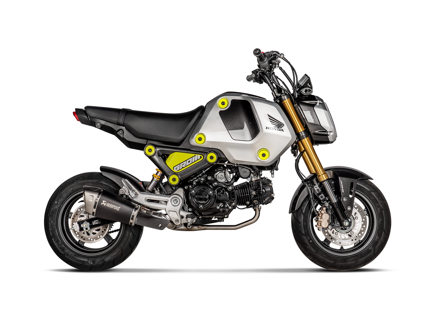 Optionele Akrapovič Uitlaat Accessoires - Honda MSX125 / Grom 2021-2026 - Heat Shield (Carbon) - Motor Accessoires
