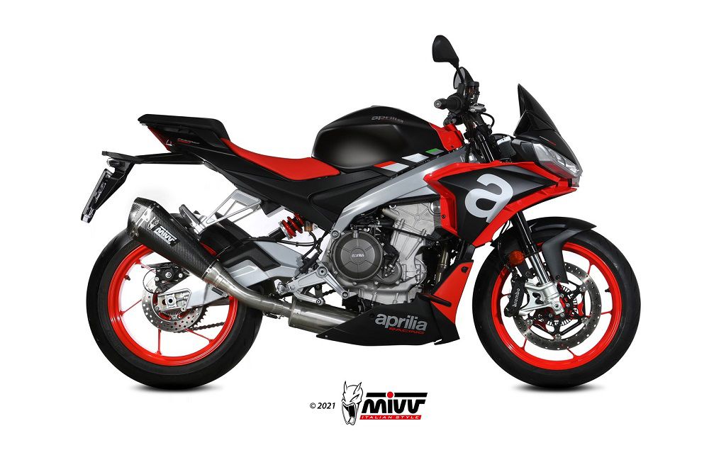 Mivv Full System Met Delta Race Carbon Aprilia Rs660 / Tuono 660 '21- (Hoge Montage)