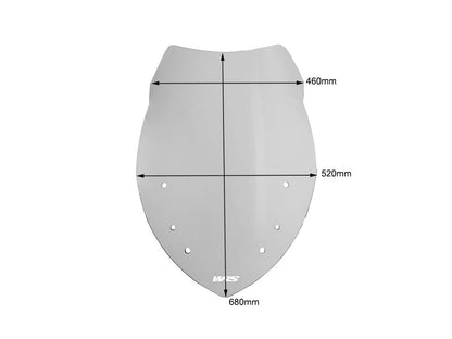 WRS Vervangingsruit - BMW R1200RT 2010-2013 - Touring - Licht Getint / Transparant