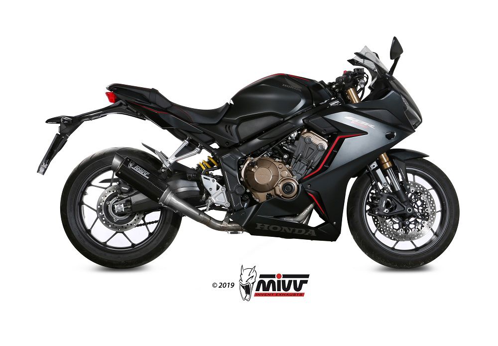 Mivv Rvs Systeem Met Gp Pro Carbon Honda Cb650R / Cbr650R '19-23