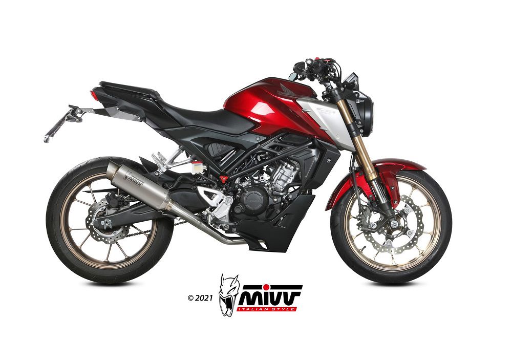 Mivv Rvs Systeem Met Gp Pro Titanium Honda Cb125R '21-