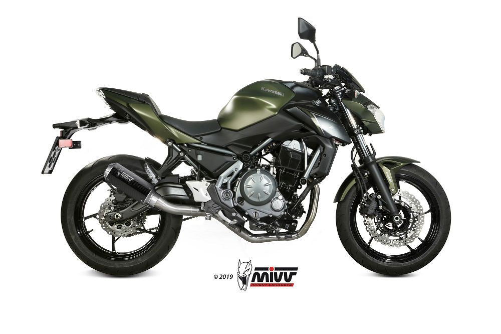 Mivv Systeem Met Mk3 Carbon Kawasaki Ninja 650 / Z650 '17-22 (1 Lambda)