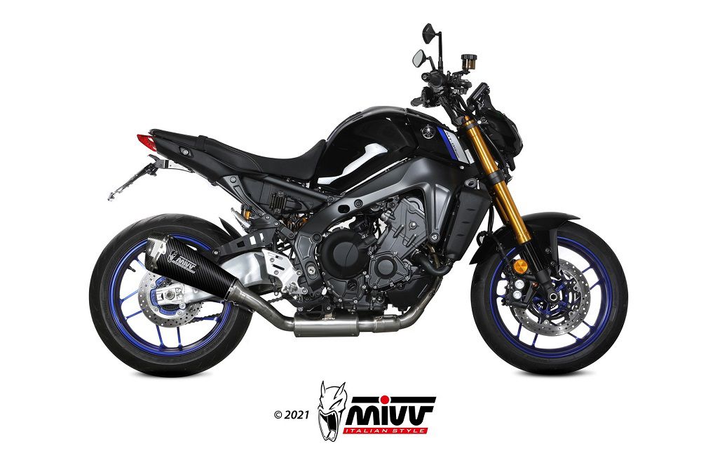 Mivv 2-1 Systeem Met Delta Race Carbon Demper Yamaha Mt-09 / Sp '21-23