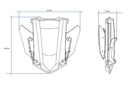 Elektrische Ruitverstelling E.R.S. Puig Voor Yamaha Mt-09 Tracer / Gt '18-