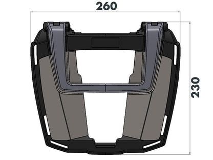 Topdrager Zwart Easyrack Hepco&Becker Honda Crf1100L Africa Twin '19-23
