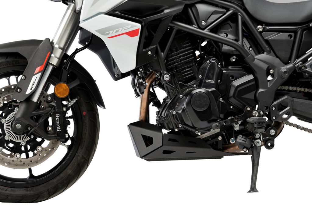 Carterplaat Zwart Aluminium Puig Benelli Trk 702 / X '23-